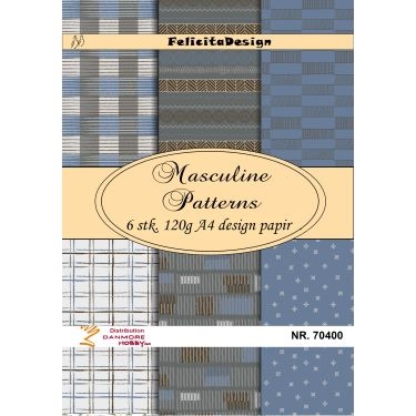 Felicita Design Pattern for cardmaking A4 6 stk 120g